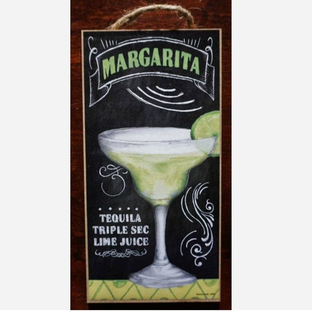 Margarita Cantina Tiki Beach Bar Sign Tequila Tropical Drink Kitchen Decor NEW